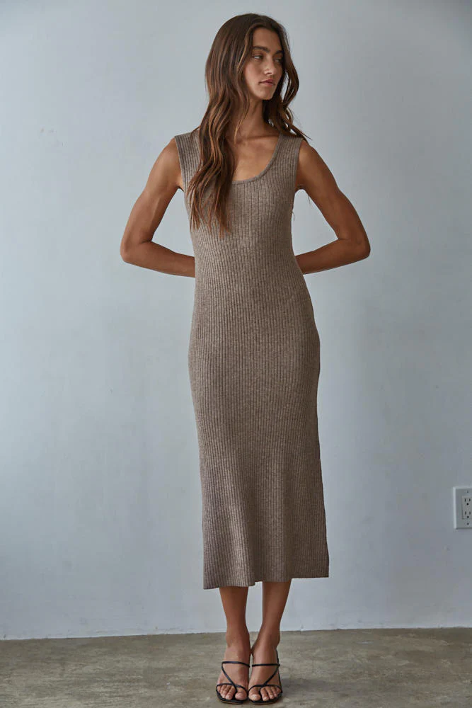 Apollo Ribbed Midi Dress - Image 3