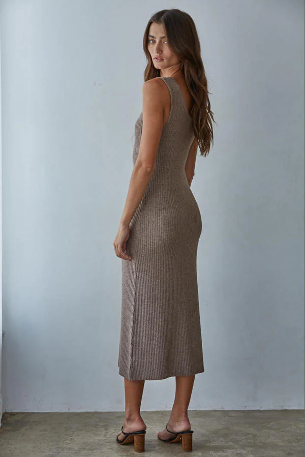 Apollo Ribbed Midi Dress - Image 4