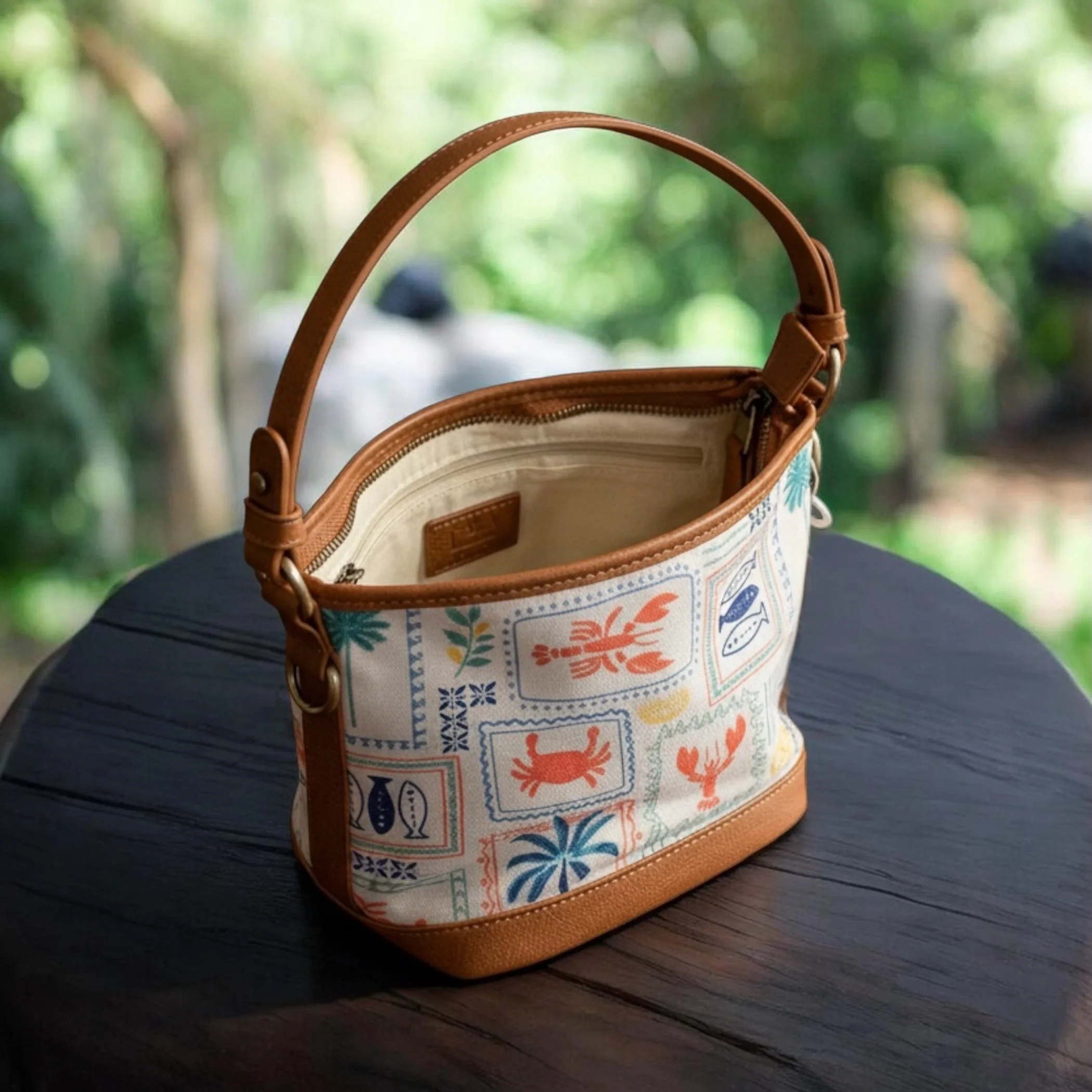 Coastal Charm Canvas Bucket Crossbody - Image 3