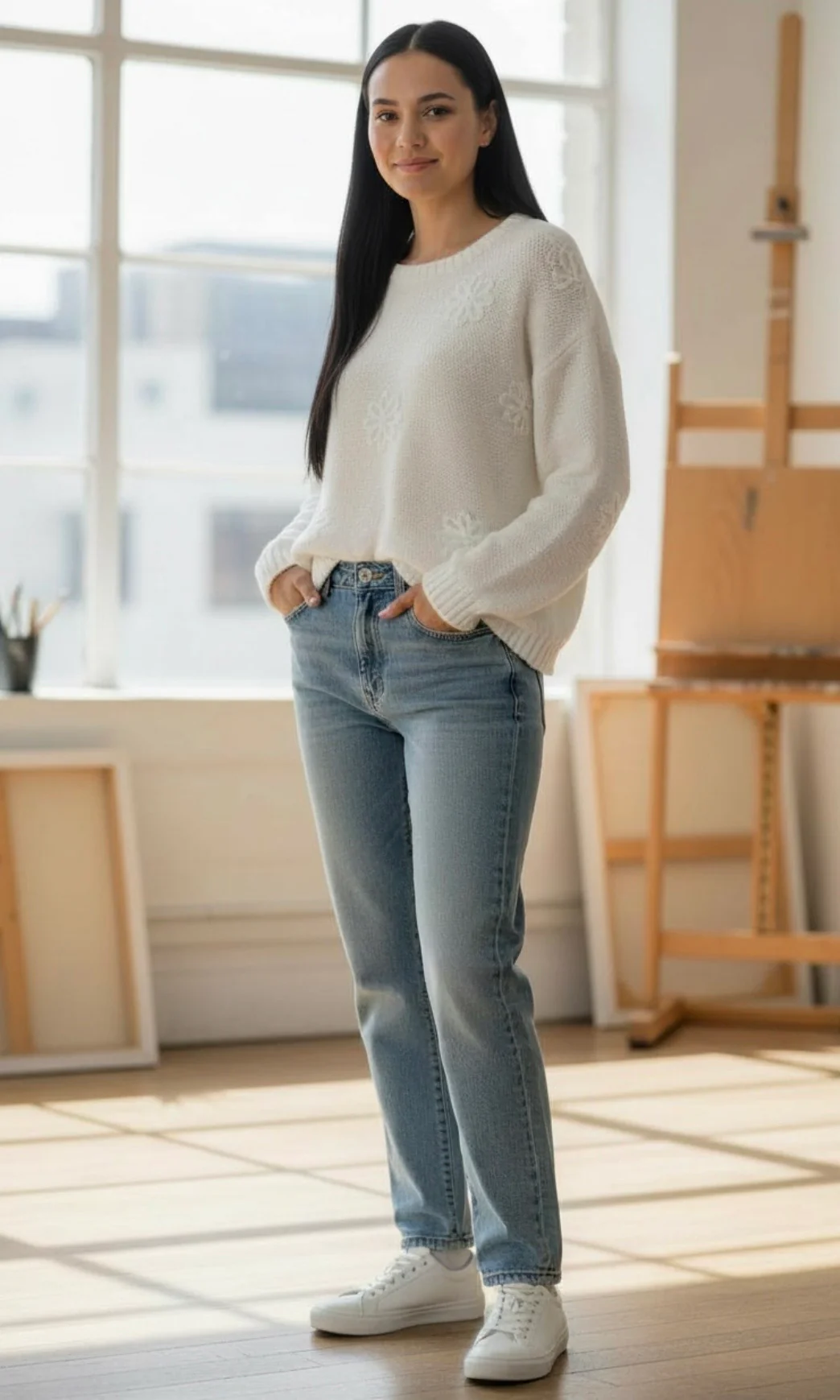 Floral Crochet Sweater - Image 4