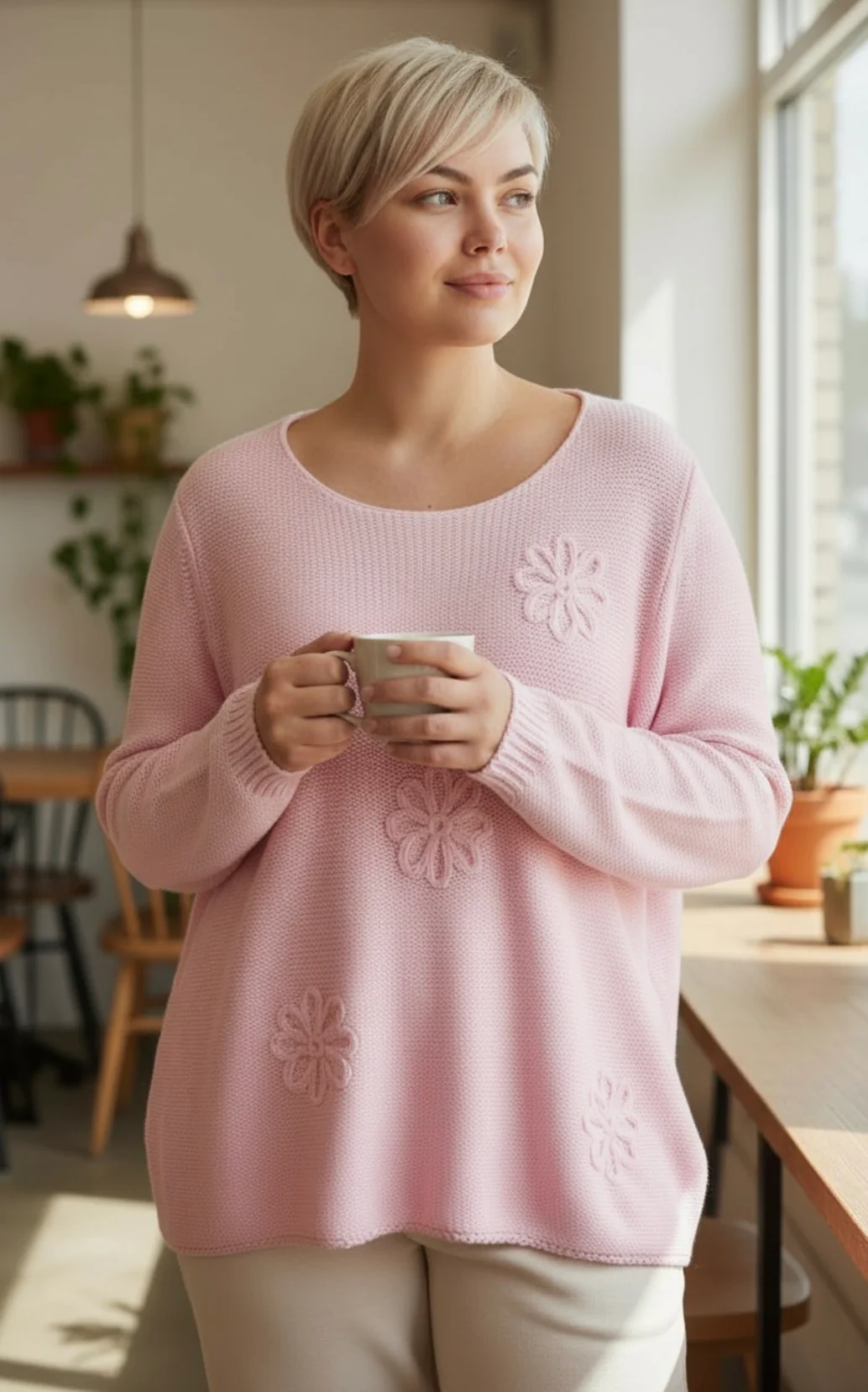 Floral Crochet Sweater - Image 5