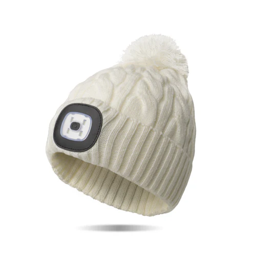 Night Scope Rechargeable LED Pom Beanie - Nova Collection - Image 3