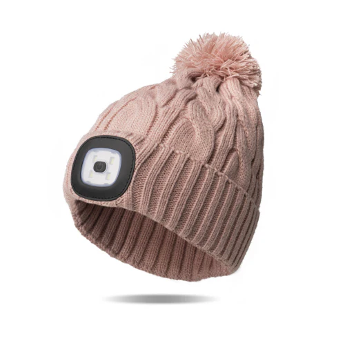 Night Scope Rechargeable LED Pom Beanie - Nova Collection - Image 4