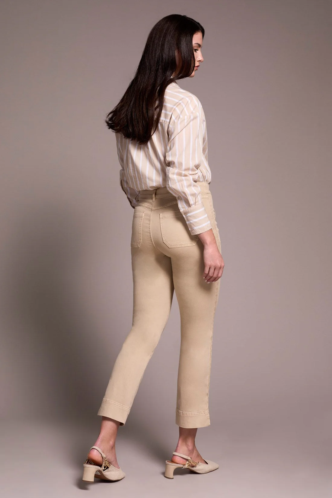 Pull On Ankle Pant W/Detail - Image 3