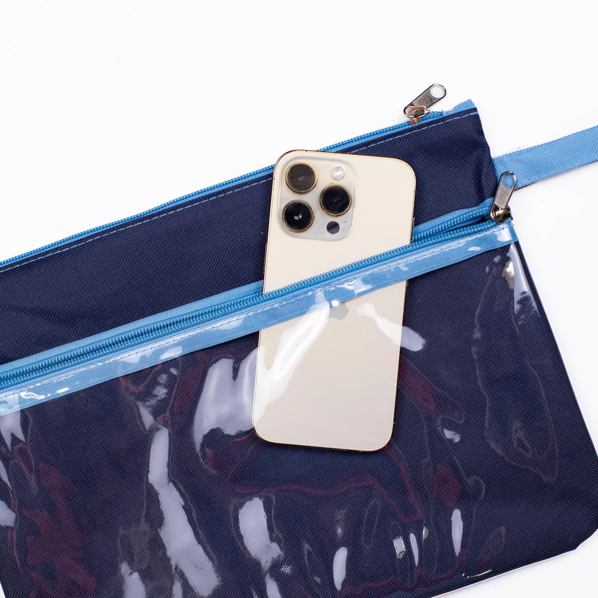 San Blas Crab Print Wet/Dry Bag – Navy & Palace Coastal Pouch - Image 3