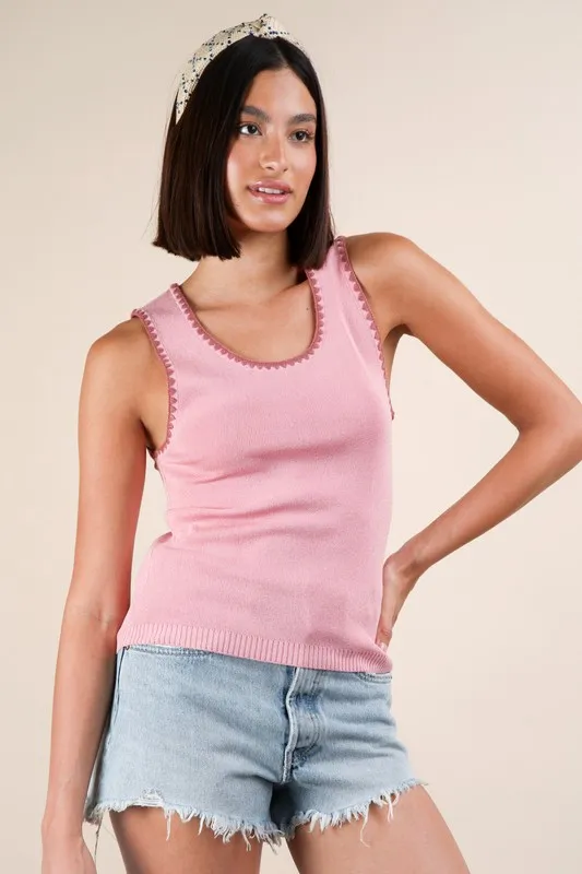 Sleeveless Knit Tank - Image 4
